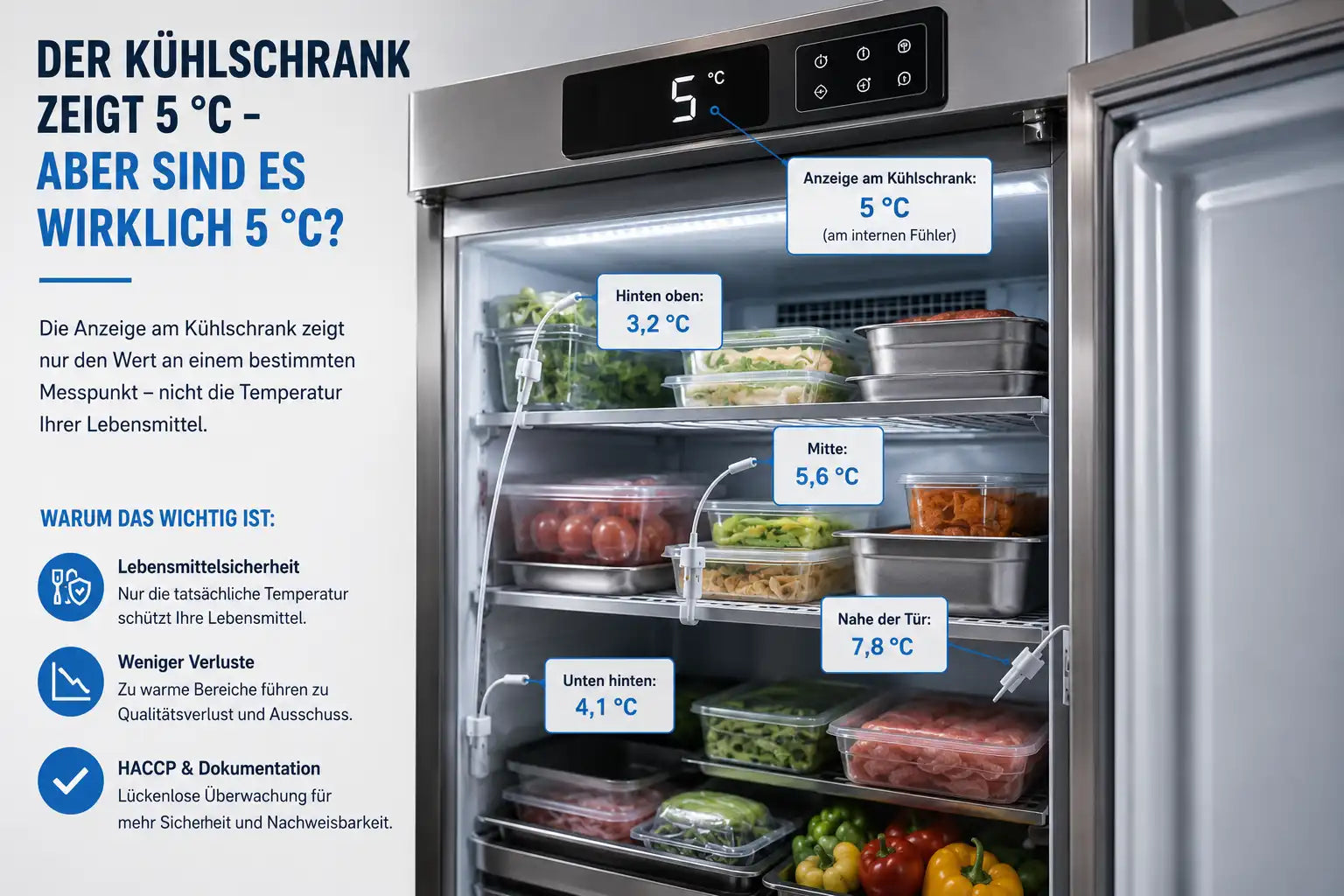 Der Kühlschrank zeigt 5 °C – aber sind es wirklich 5 °C?