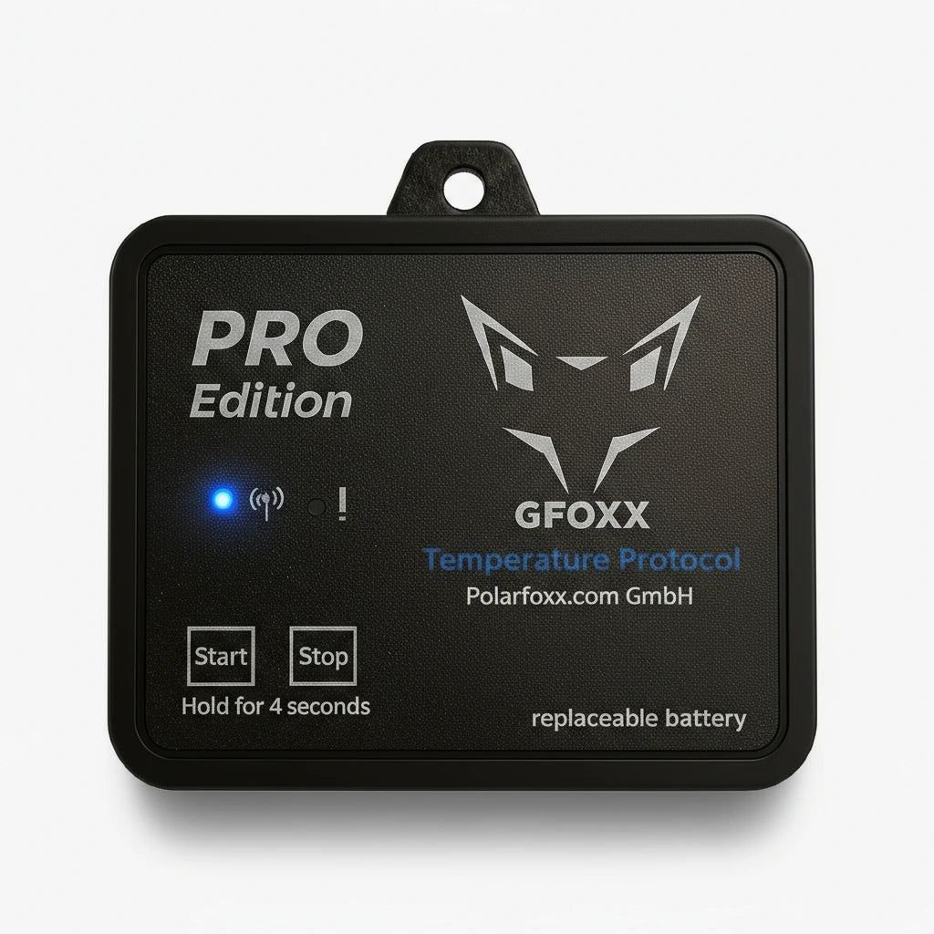 GFOXX Pro – smarte digitale Temperaturüberwachung für absolute Sicherheit Vorderansicht, nah