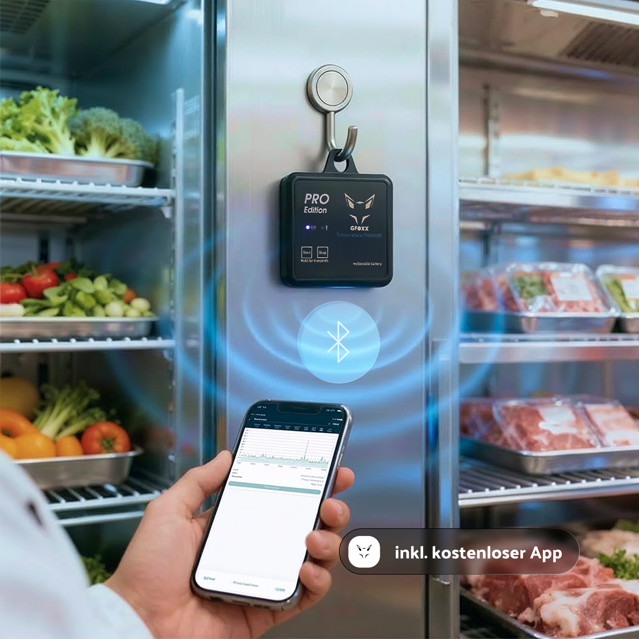 GFOXX Pro – smarte digitale Temperaturüberwachung für absolute Sicherheit Anwendung
